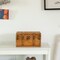 Vintiquewise Farmhouse Antique-Style Wood Treasure Chest with Leather Straps & Front Latch Decorative Storage Trunk for Trinkets Jewelry or Letters Rustic Accent for Home or Office Decor